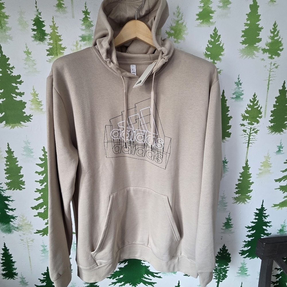Adidas Men's Tan Hoodie